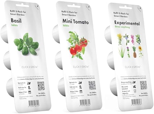 Click & Grow Starter Pack - Conjunto de 3 paquetes de cápsulas ...