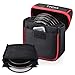 Tycka Field Filters Case for Round Filters Up to 86mm, Belt Style Design Filter Pouch, Removable Inner Lining and Water-Resistant and Dustproof Design, Black primary