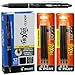 Pilot Frixion Clicker Erasable Black Gel Ink Pens, 12 Pens with 2 Packs of Refills