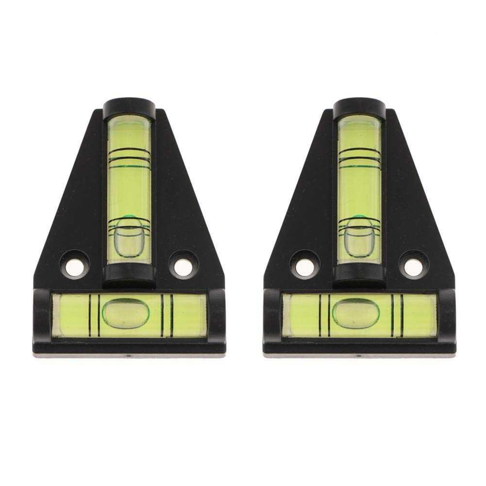 Asudaro Mini Spirit Level, 2pcs T-Shaped Bi-directional T-Shape Level for Professional and DIY Measurement, Camper Caravan, DIY Camper