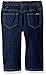 Nautica Baby Three Piece Set with Woven Shirt, Shawl Collar Sweater, and Denim Pant, Medium Blue, 12 Months