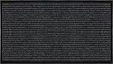 Door Mat - Rug for Floor & Shoe Scraper – 17 by 31.5 Inches – by Utopia Home (Grey)