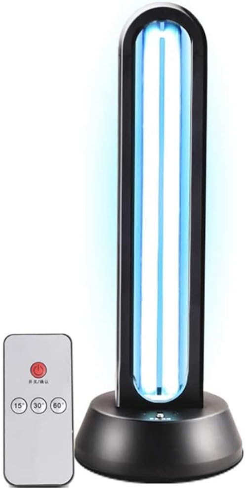 AIKES UV Sterilization Lamp Integrated Ultraviolet Germicidal Lamp With Ozone Quartz Tube Disinfection Portable UV-C LED Sanitizer For Car Household Refrigerator Toilet Pet Area With Lamp Base 38W