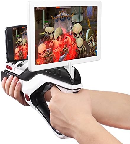 Shooting Game AR Gun 4D Somatosensory Bluetooth Mobile Game Handle Magic Gun Upgraded Version(Including Magnifier)