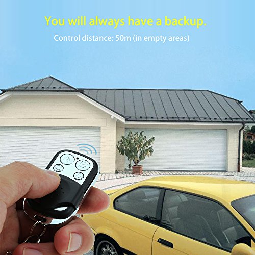 OWSOO Mini Copy Code 4 Channel Universal Remote Control Cloning Duplicator Key Transmitter 433 MHz Learning Garage Door Gate Opener Controller Old Key Replacement
