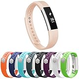 Vancle Fitbit Alta Bands, Newest Adjustable Replacement Bands for Fitbit Alta/ Fitbit Alta band/ Fitbit Alta Bands (with Metal Clasp,No Tracker) (Blush Pink, Large)