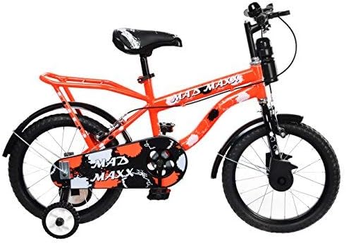 MAD MAXX BIKES Humber 16 \ Single Speed Road Kids Steel Cycle (Neon Red, 4 to 6 Years,Wheel Size: 16 inches)