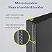 Avery Durable View 3 Ring Binder, 1 Inch Slant Rings, 250-Sheet Capacity, DuraHinge, 1.4 Inch Wide Spine, Customizable Clear Covers and Spine, 1 Black Binder (17011)