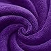 MYLSMPLE Microfiber Luxury Bath Sheet Extra Large Bath Towel Fast Drying Beach Towel (36 Inch X 72 Inch, Purple)