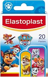 Elastoplast Paw Patrol Plasters 20 Assorted Sizes Coloured Skin-Friendly
