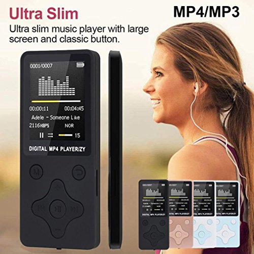 Portable Ultra Slim MP3 MP4 Hifi Lossless Music Large Screen Player,With FM Radio Recorder E-book (Black) - Thumbnail 3
