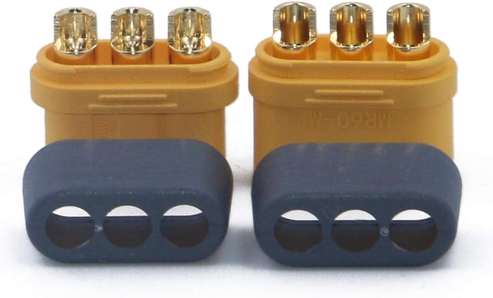 YUNIQUE GREEN-CLEAN-POWER - Set of 5 works MR60 Male-Female Connectors for RC Modeling Protective Sheath Included - Image 3