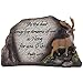 Inspirational Deer in Nature Desktop Plaque Figurine for Religious and Spiritual Lodge and Cabin Decor As Decorative Buck Statues with Bible Verse or Christian Decorations As Gifts for Hunters