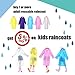 Portable Kids Children Rain Poncho, Opret Reusable Raincoat with Hoods and Sleeves, Durable, Lightweight and Perfect for Outdoor Activities (2 pack, blue)
