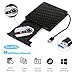 External CD DVD Drive, MiluoTech USB 3.0 Protable CD Drive High Speed Data Transfer DVD CD +/- RW Writer Burner Rewriter DVD/CD-ROM Drives for Laptop Desktops Windows Mac OSX (Black) (MiluoTech 03)