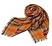 Large Tartan Fashion Women Scarf Lovely Best Gift Scarf Wrap Shawl Orange