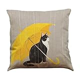 Festival Cushion Covers,FUNIC Cute Cat Throw Pillow Case Sofa Bed Home Cafe Decor (Multicolor #D)