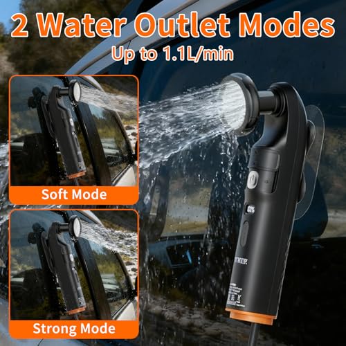 Portable Bidet for Travel, JUTIMER 2.5L Water Tank Handheld Bidets, Digital Display Rechargeable Bidet Sprayer, 70Mins Usage, Peri Bottle for Outdoor Camping,Personal Clean,Postpartum Care,Hemorrhoids