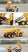 Happy Cherry 1:87 Scale Diecast Excavator Six-wheel Dumper Truck Diecast Model Construction Vehicle Pull Back Action Car Model Toys