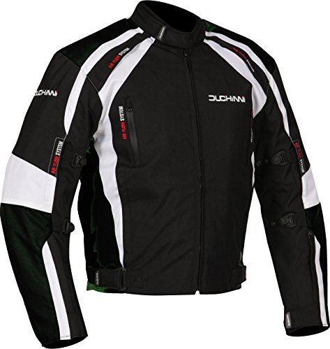 DUCHINNI Misano All Season Motorcycle Jacket (Black, Small)