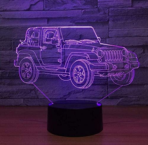 Pendant Light Industrial Design E27 3d Lamp Jeep 7 Color Led Night Lamps For Kids Touch Led Usb Table Lampara Lampe Baby Sleeping Nightlight Kids Lamp Amazon Com