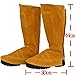Cowhide Leather Welding Spats Welding Protective Shoes Feet Cover for Welder, Flame Resistant Foot Safety Protection (Yellow 1#)