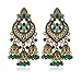 Kofun Earrings, Retro Indian Bollywood Kundan Jhumka Jhumki Drop Earrings Gypsy Fashion Jewelry