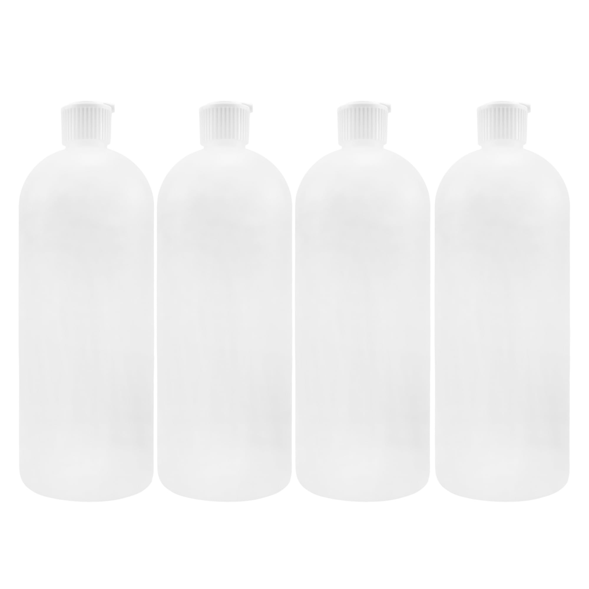 Photo 1 of Cornucopia Brands 32oz Flip Top Plastic Squeeze Bottles (4-Pack); XL Dilution Bottle for Shampoo, Dog Grooming, Liquids Mixing, Squirt Spout