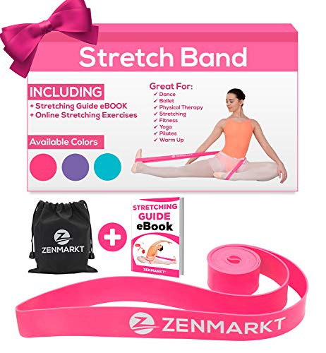 Stretch Bands for Dancers and Gymnasts - Exercise Bands for Dance, Ballet, Gymnastics, Cheerleading, Pilates Training Stretching Band Dance Stretch Bands for Flexibility Ballet Barre E-Book (Pink) - Thumbnail 7