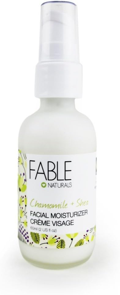 Fable Naturals All Natural Facial Moisturizer, Chamomile/Shea, 3.12 Ounce