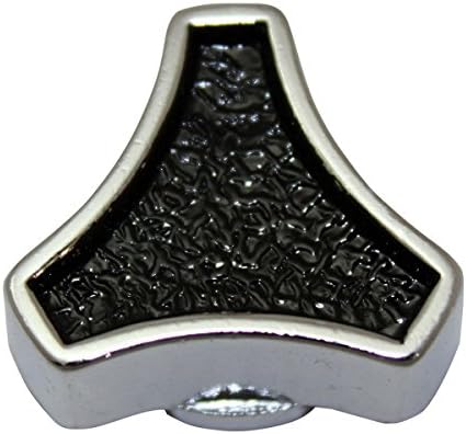 Black & Chrome Small Spinner Air Cleaner Wing Nut 1/4"-20, Universal Compatible with Chevy and Ford