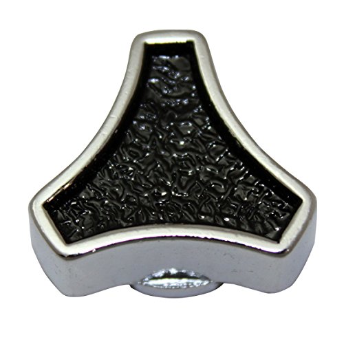 Black & Chrome Small Spinner Air Cleaner Wing Nut 1/4"-20, Universal Compatible with Chevy and Ford