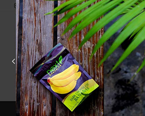 Next Organics Dark Chocolate Fruit Variety Pack (4 oz Cherry, Coconut, Banana) (Pack of 3)