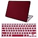 HDE Plastic Hard Case and Keyboard Cover for MacBook Pro 13 (Non Retina) Snap On Protective Hard Shell Burgundy Design Fits Old Macbook Pro 13 Inch Model A1278 with CD Drive (Burgundy)