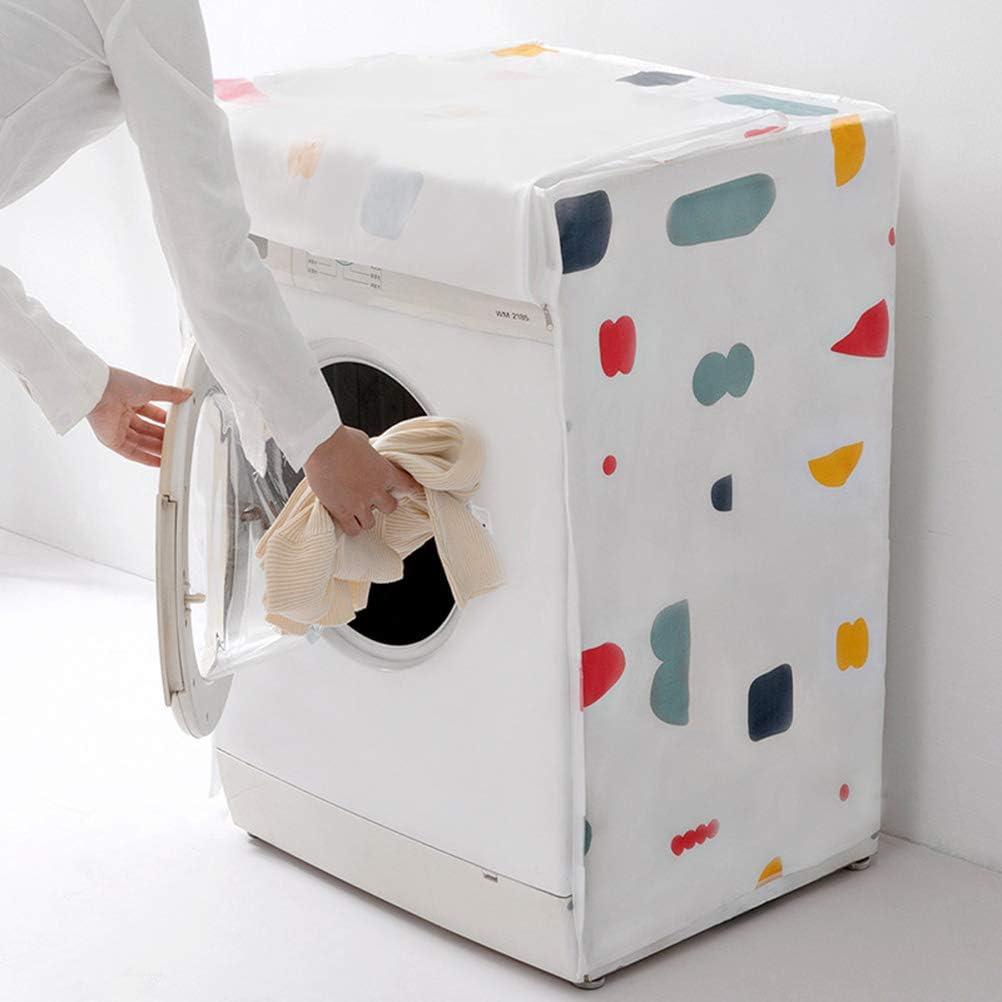 VORCOOL Washing Machine Cover: Tumble Dryer Cover Washer Dryer Cover Waterproof Anti-splash for Automatic Washer Roller 1Pcs (2 Random Patterns) - Image 4
