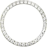 Ewatchparts 3 ct Created Diamond Bezel Compatible With Men's Rolex Datejust 1601 16013,16233,16234 White