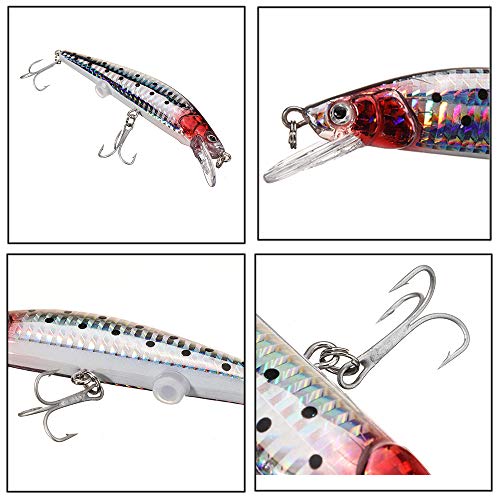 Gwfish Leurre Usb Led Vibrant Rechargeable, Appâts De Pêche Twitching Swimbait Rechargement Douce Vacillante Mini…