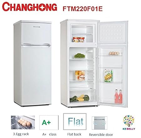 Nevera doble puerta 240 l blanco Changhong Clase A + MODELO ftm220 ...