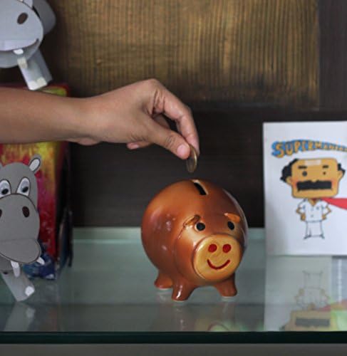 Store Indya Elegant Hand Crafted Coin Large Piggy Bank for Kids