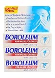 Boroleum Ointment for Nasal Soreness - 0.6 Ounce Tube - Pack of 3