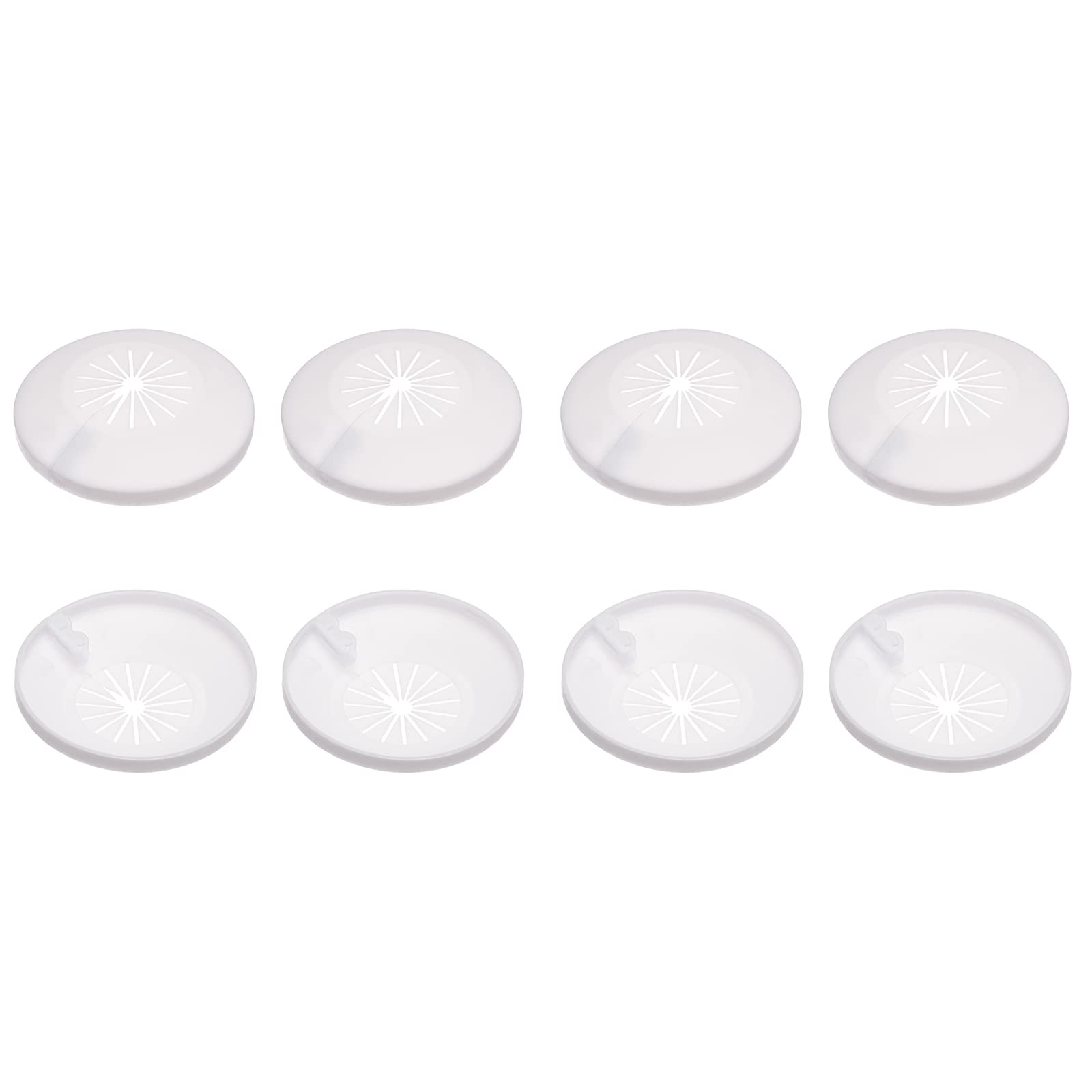 DTGN 60x13mm(DxT) Pipe Cover Decoration - 12Pack - Good for Bathroom Kitchen 15mm-25mm Dia Pipe - PP Plastic Escutcheon - White