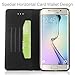 For Samsung Galaxy J5 2017 Case,L-FADNUT Premium Carbon Fiber Lines Flip PU Leather Case,Magnetic Closure with Stand Wallet Card Slot Protective Bumper Silicone Cover Black