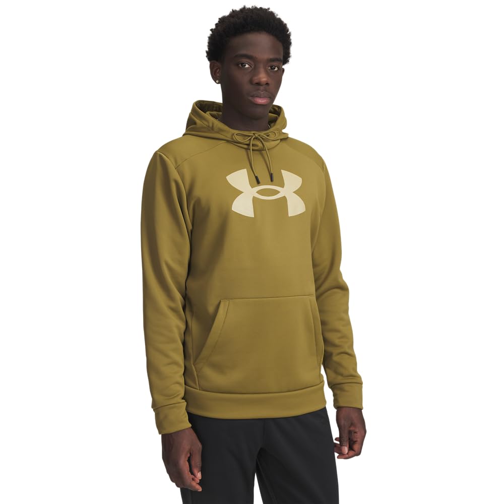 Under Armour Men's Armour Fleece Big Logo Hoodie, (320) Canteen Green / / Field Khaki, 4X-Large Image
