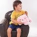 WEWILL Creative Night Light LED Stuffed Animals Lovely Dog Glow Plush Toys Gifts for Kids 18-Inch (Pink)