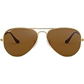 Ray-Ban Mens Original Aviator Sunglasses (RB3025) Metal