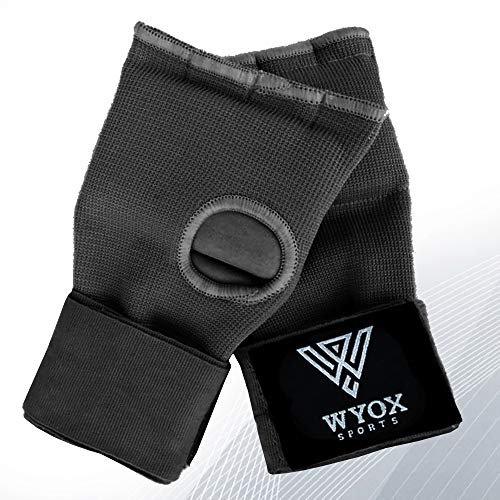 WYOX Boxing Hand Wraps Gel Knuckle Padded Inner Elastic Quick Wraps