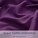 SONORO KATE Bed Sheet Set Super Soft Microfiber 1800 Thread Count Luxury Egyptian Sheets 16-Inch Deep Pocket Wrinkle and Hypoallergenic-4 Piece(King Purple)