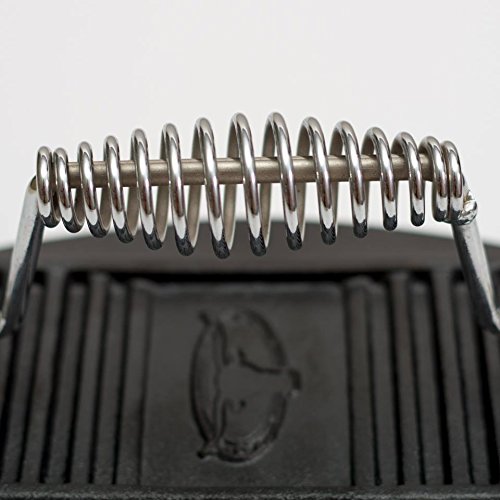 Burger!! PreSeasoned Rectangular CastIron Grill Press, Barbecue BBQ Grill Steak Weights, Heavy