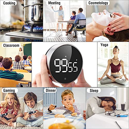 Teacher Timers, 3.8inch Large Digital Classroom Timer for Kids, LED