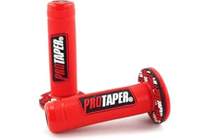 ROMLCBIZ 7/8" Motorcycle Hand Grips Oil for Dirt Bike ATV Pit Bike Used Rubber Bar End Thruster Grip Handlebar Grips Throttle for Most Motorcycle